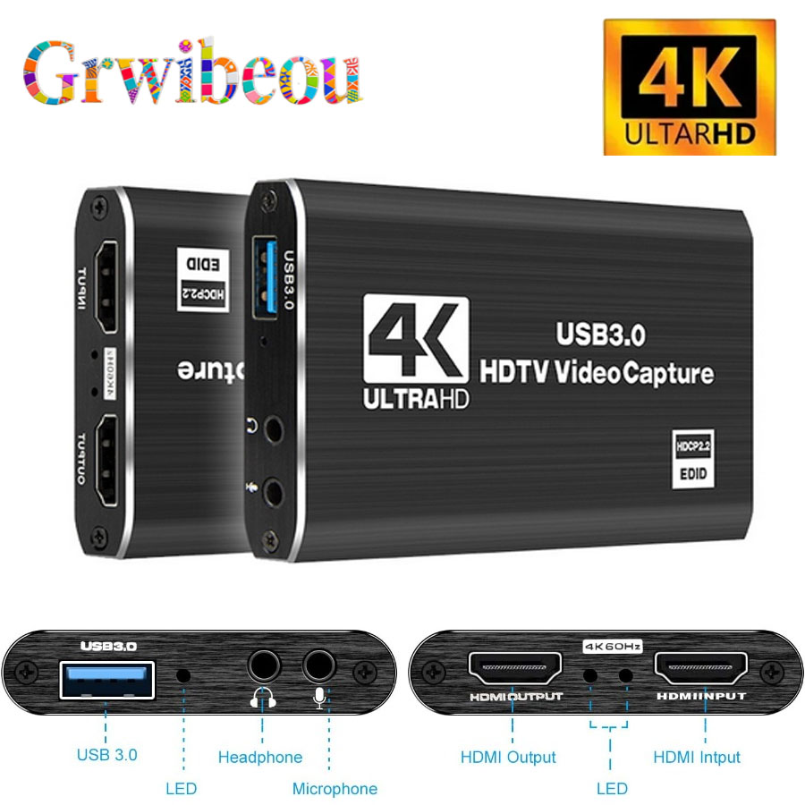Hdmi Cable - Karta przechwytywania wideo 4K USB 3.0