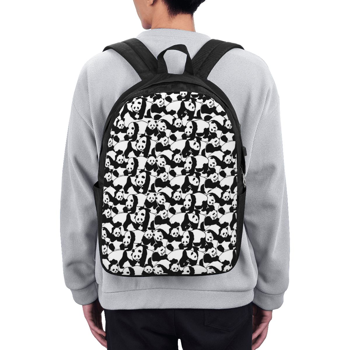 Laptop Bag - Plecak z wzorem pandy, torba podróżna