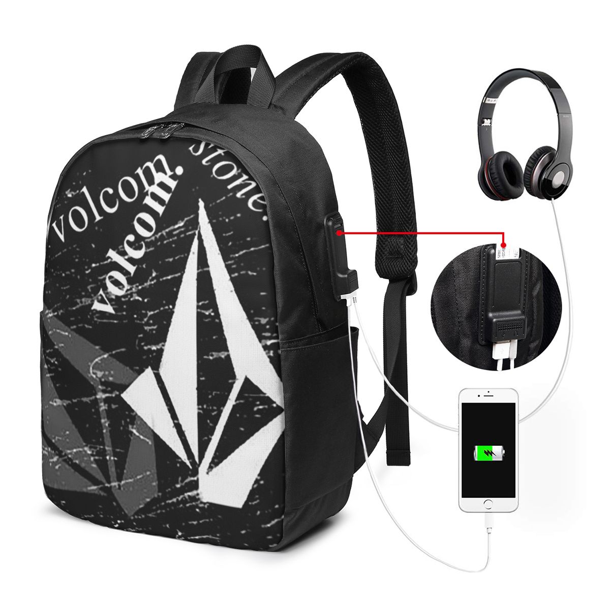 Plecak z logo V-Volcom, torba  – Laptop Bag recenzja i cena
